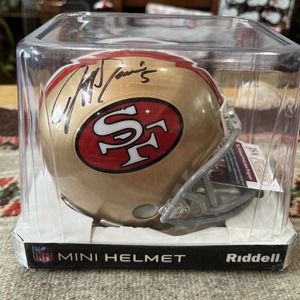 NFL autographed mini helmet 49ers Jeff Garcia jsa certified